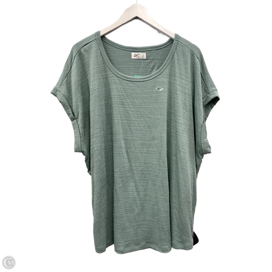 Top Short Sleeve By Maurices In Aqua, Size: 2x