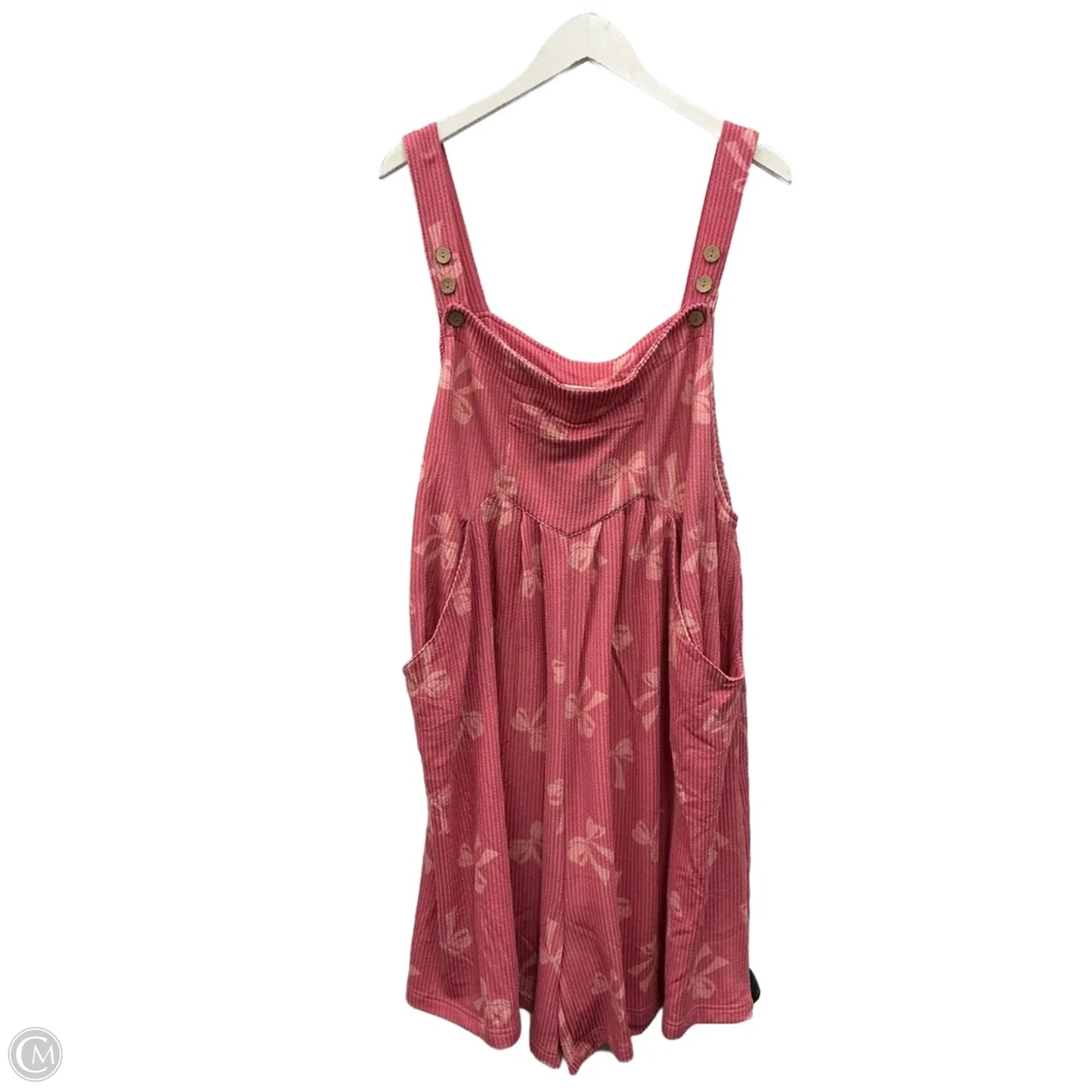 Romper By Bibi In Pink, Size: 3x