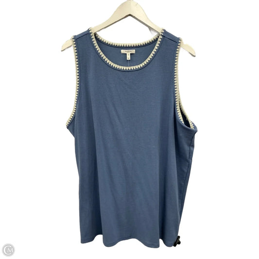 Top Sleeveless By Maurices In Blue, Size: 2x