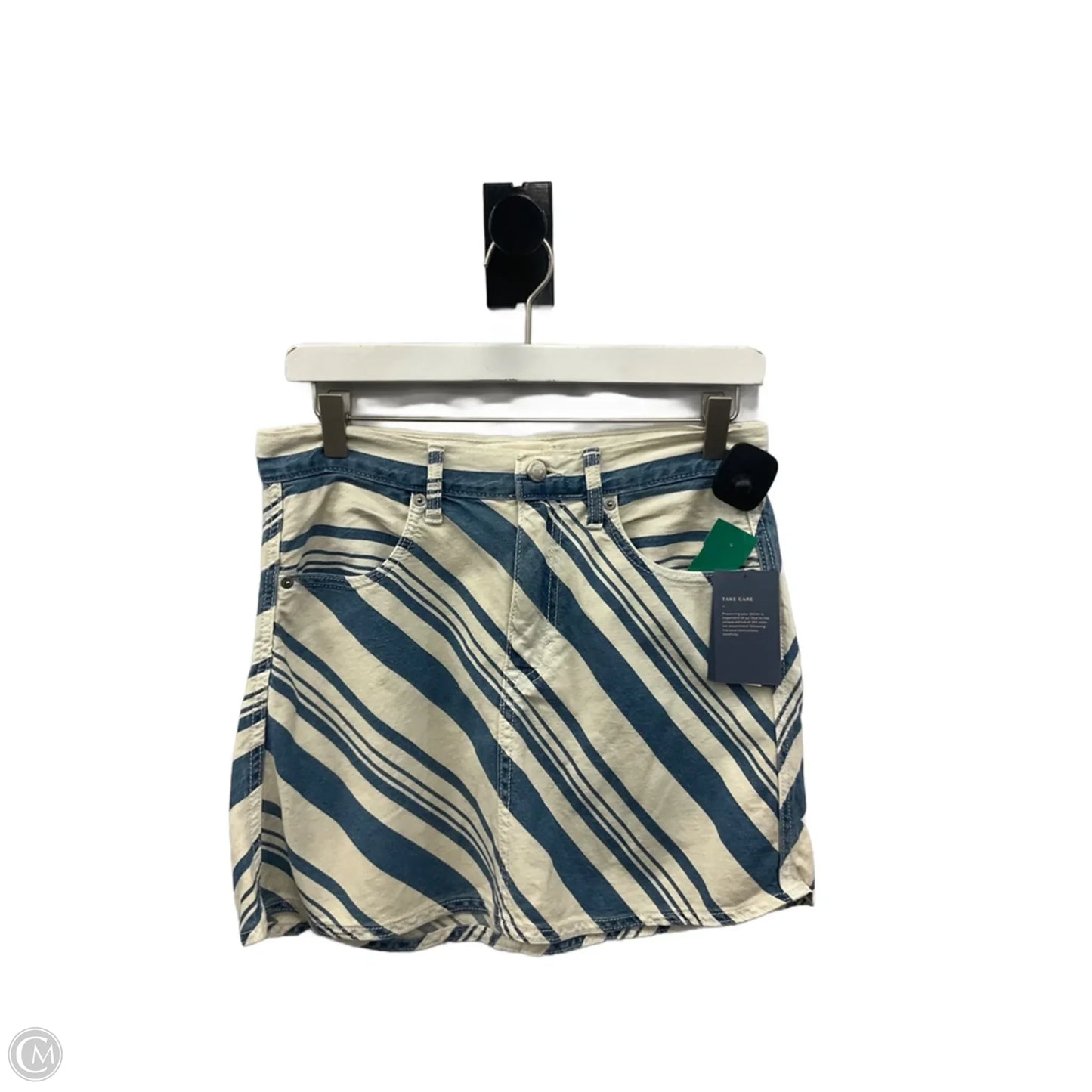 Skirt Mini & Short By Universal Thread In Blue & Cream, Size: 6