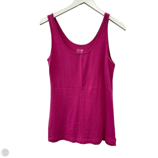 Top Sleeveless By Apt 9 In Pink, Size: L