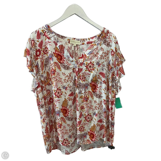 Top Short Sleeve By Cynthia Rowley In Multi-colored, Size: 2x
