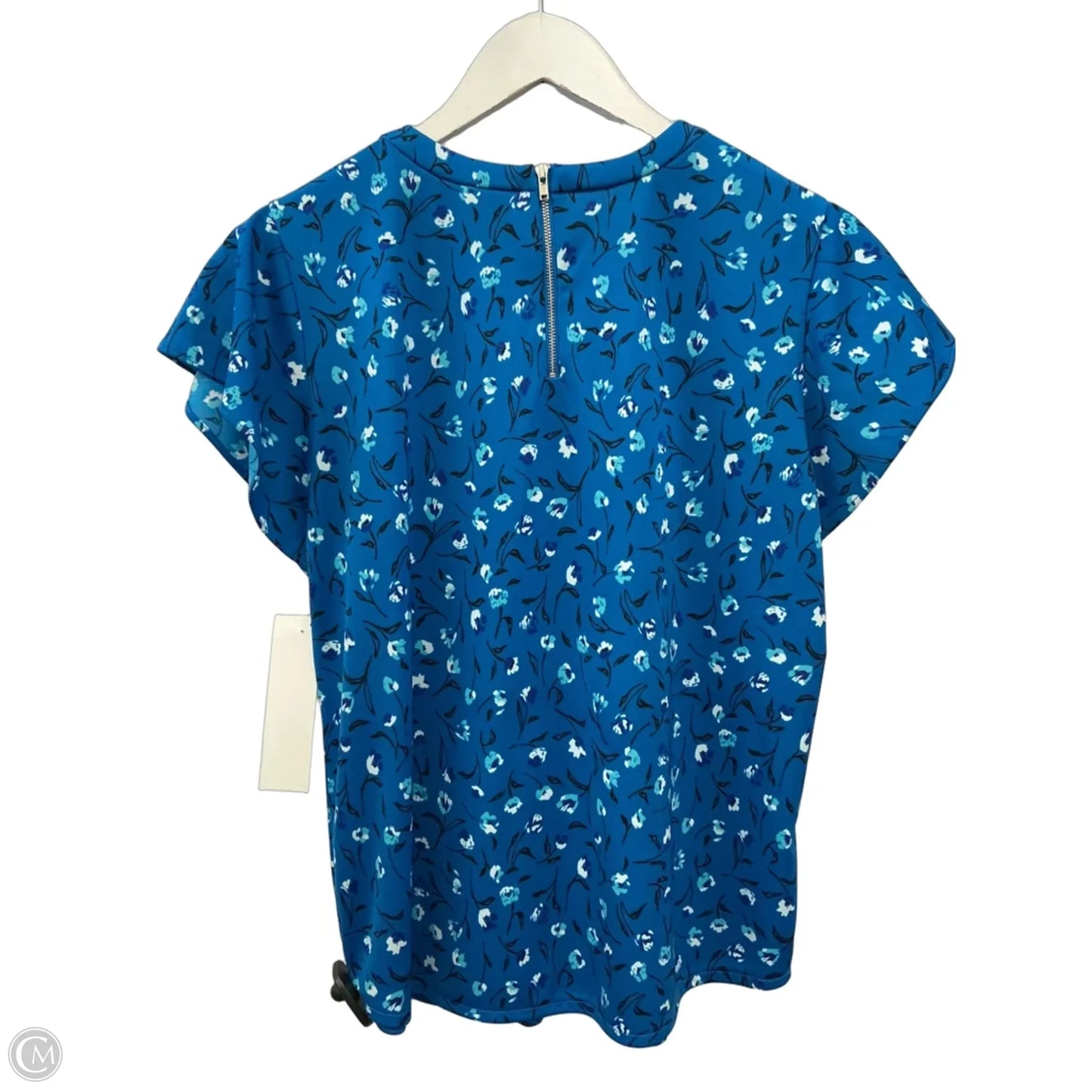 Top Short Sleeve By Worthington In Blue, Size: Lp