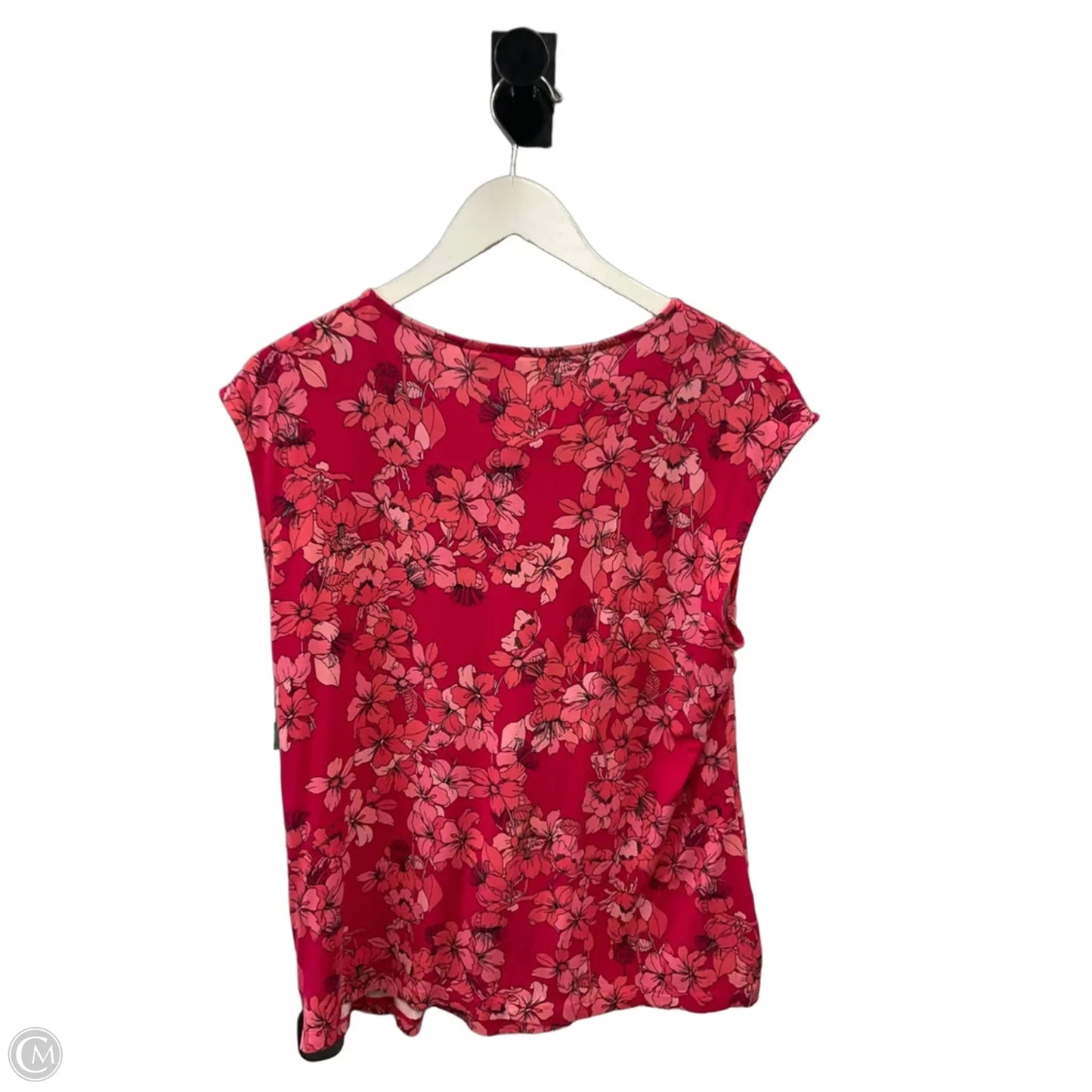 Top Short Sleeve By Liz Claiborne In Pink, Size: L