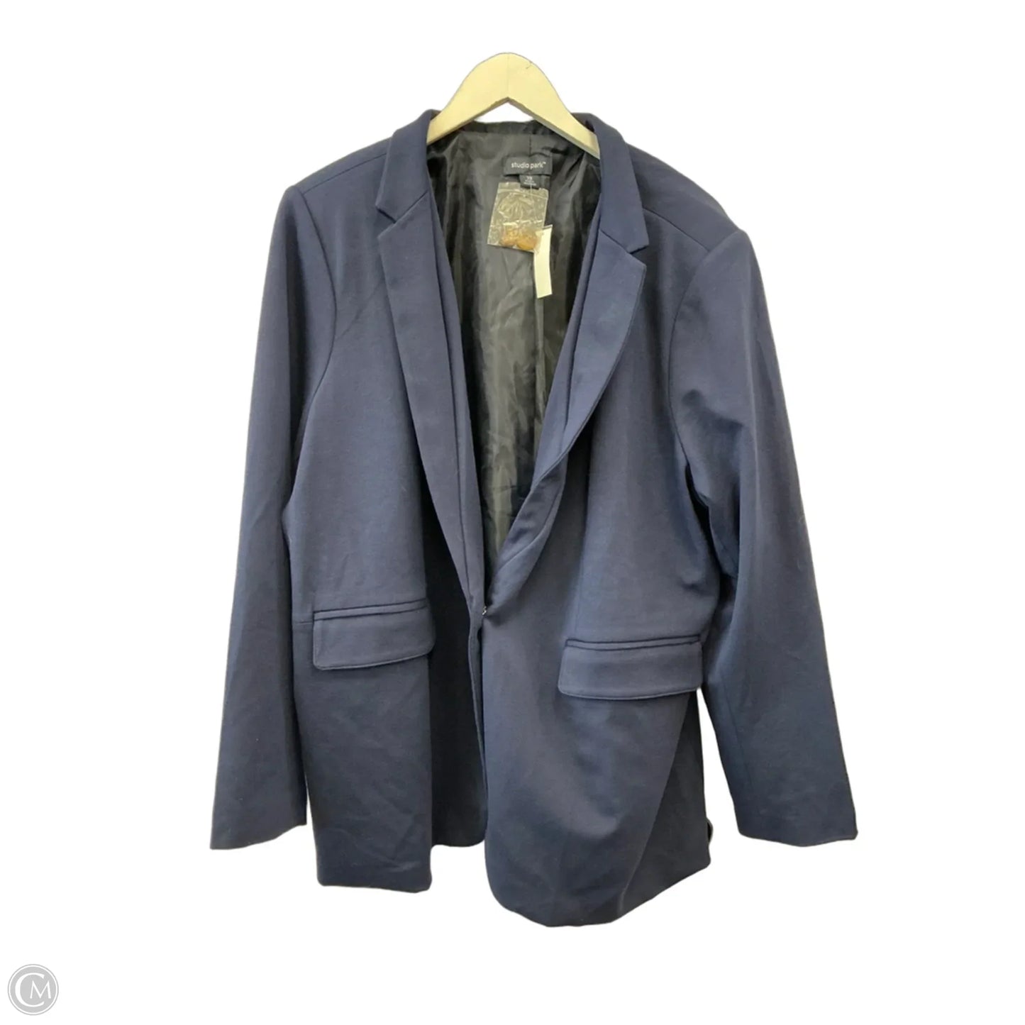 Blazer By Clothes Mentor In Navy, Size: 2x