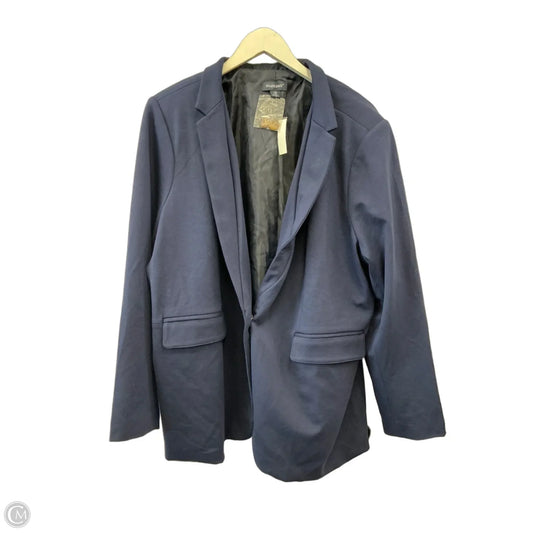 Blazer By Clothes Mentor In Navy, Size: 2x