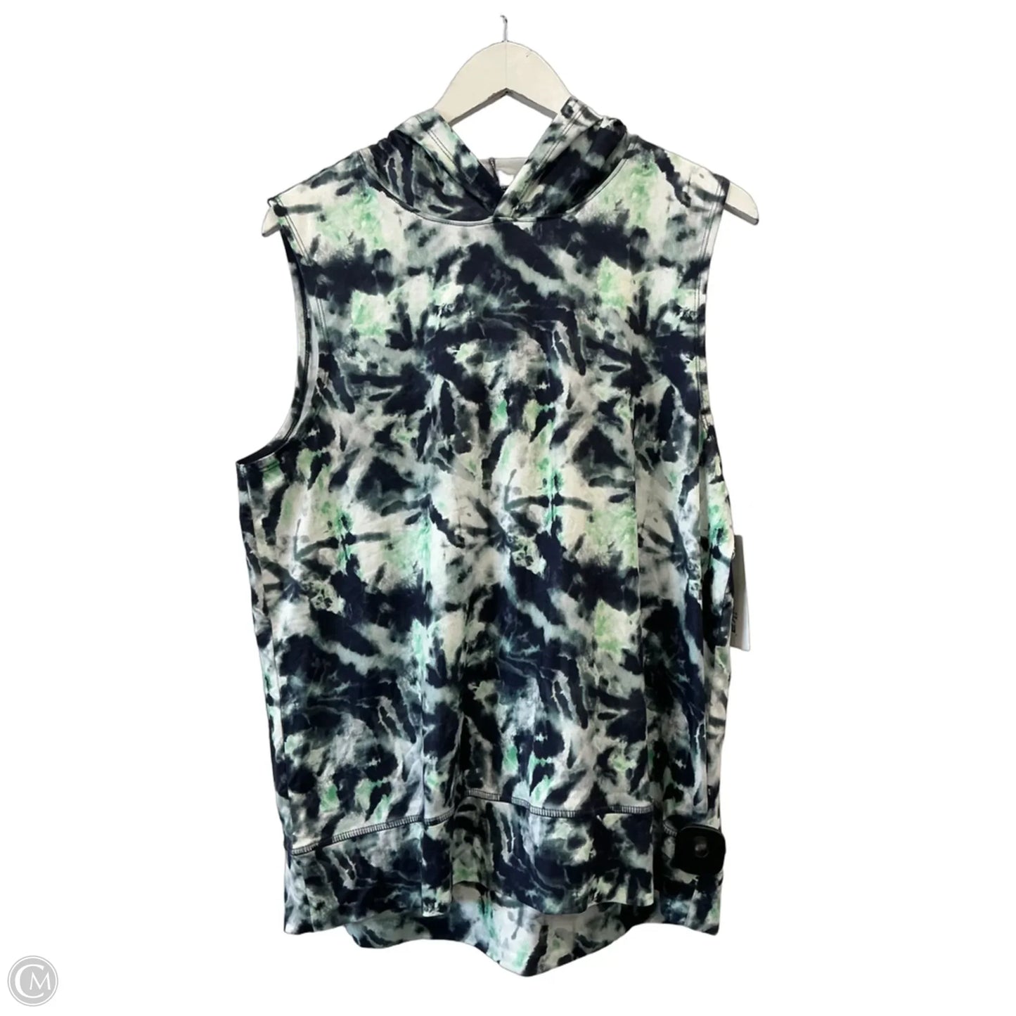 Top Sleeveless By Marika In Blue & Green, Size: L