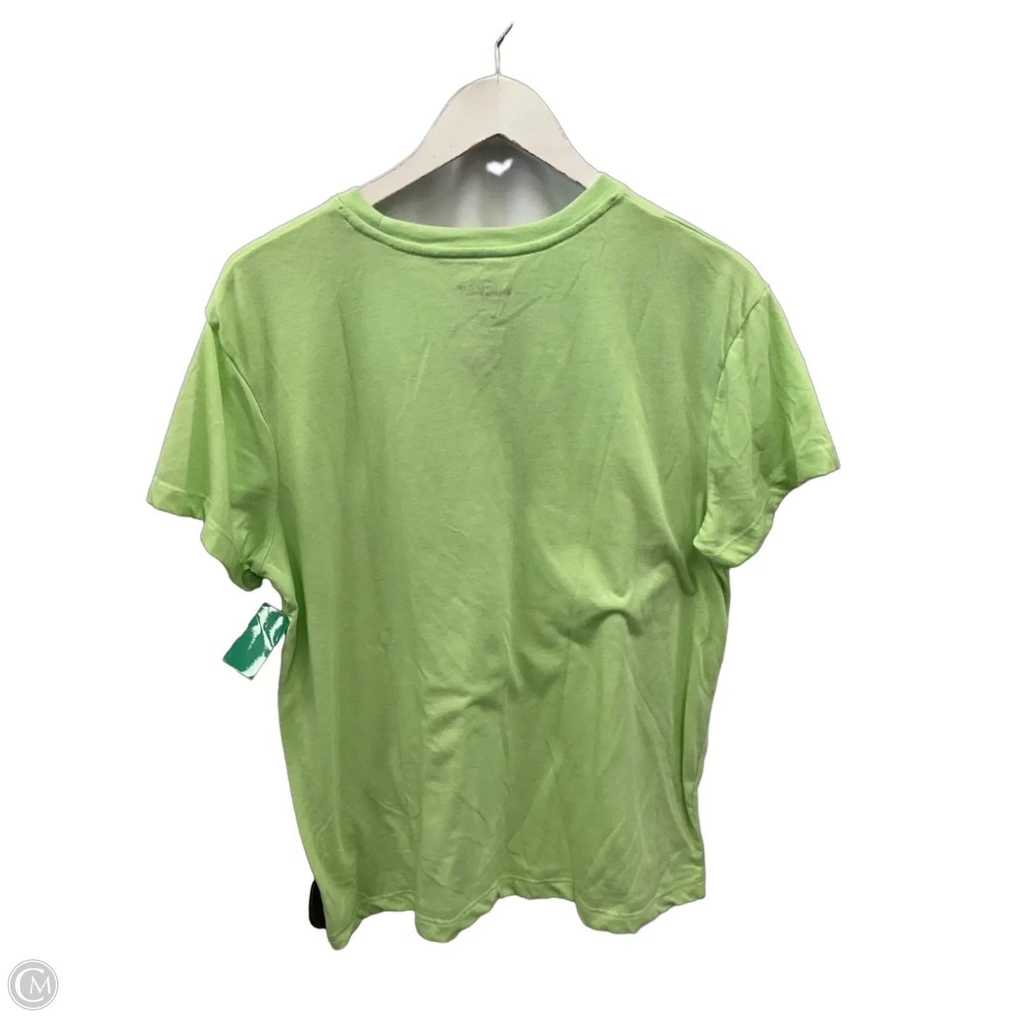 Top Short Sleeve By Disney In Green, Size: L
