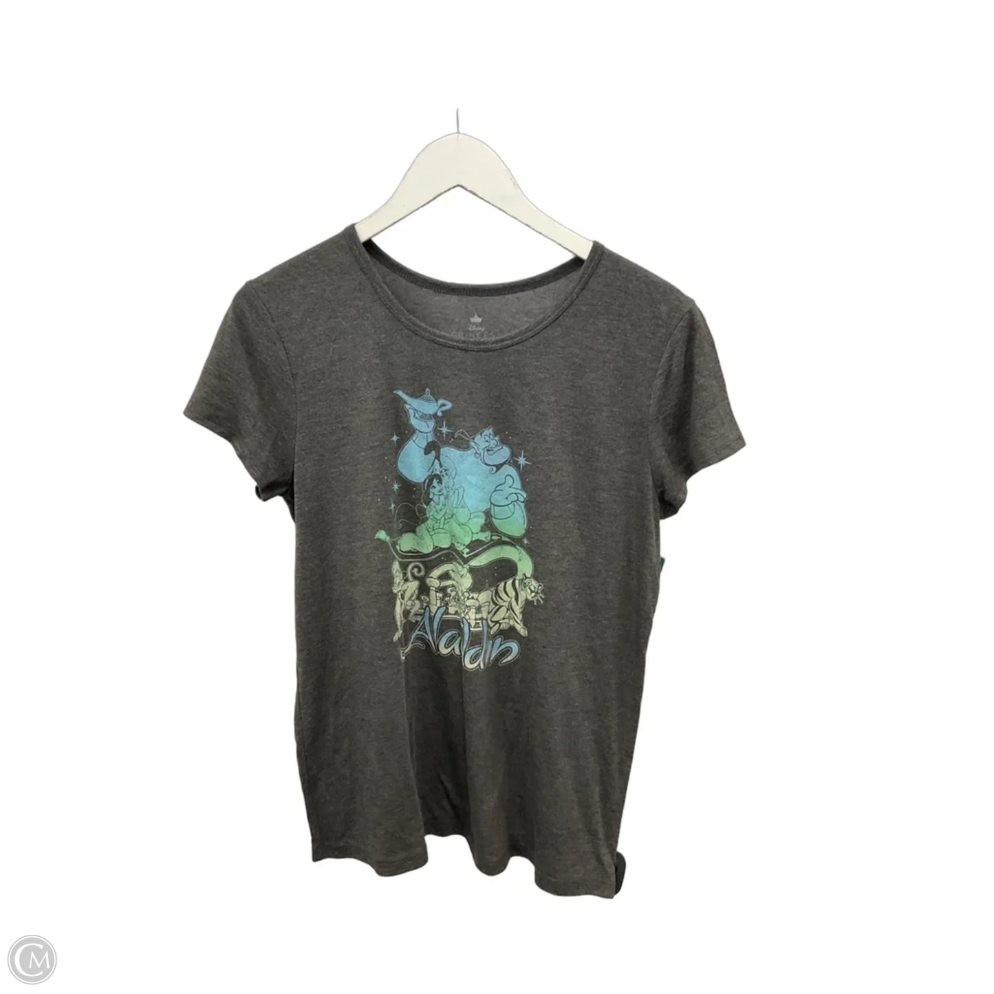 Top Short Sleeve By Disney In Grey, Size: Xl