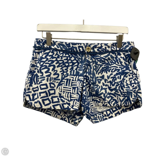 Shorts Designer By Lilly Pulitzer In Blue & White, Size: 2