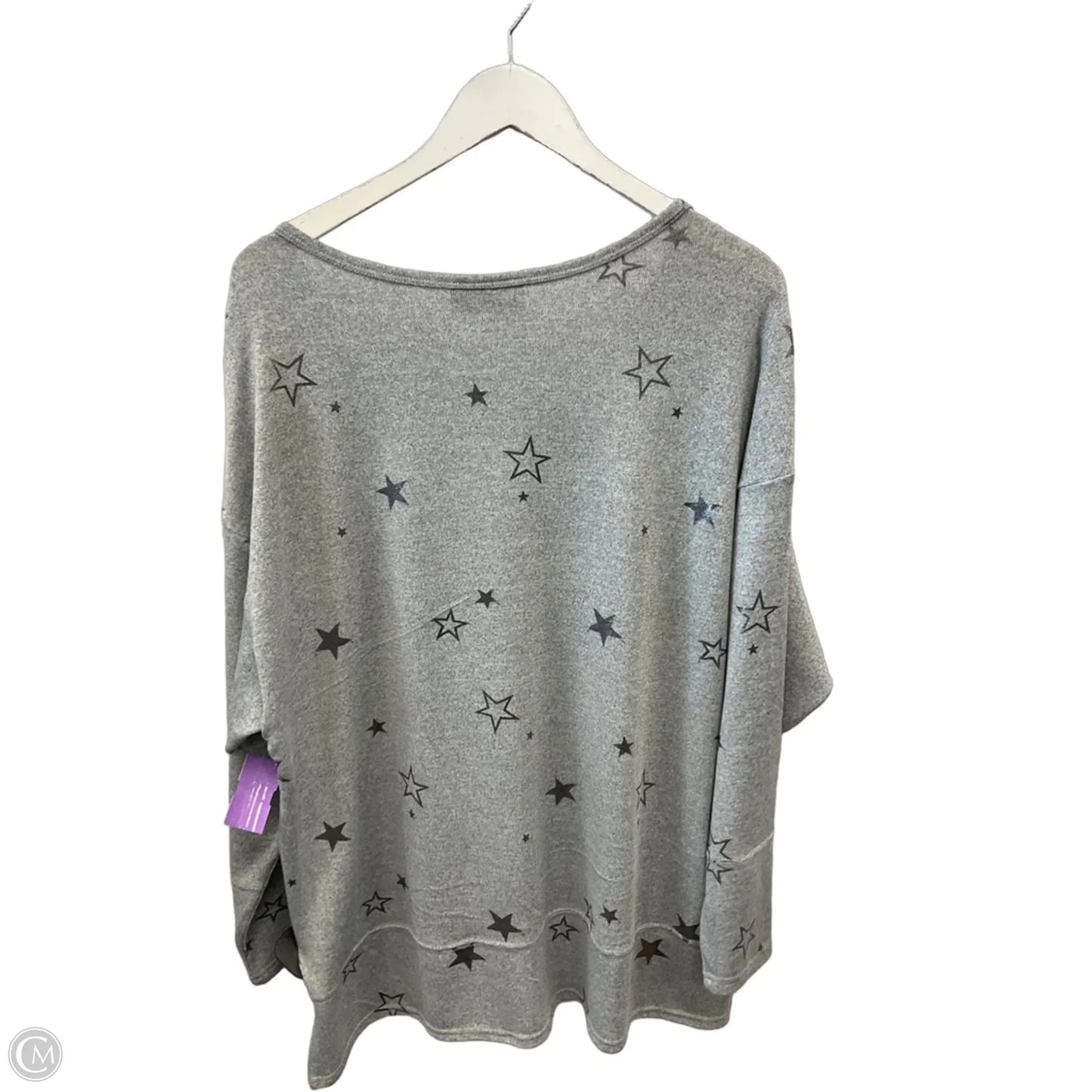 Top Long Sleeve By Lane Bryant In Grey, Size: Xl