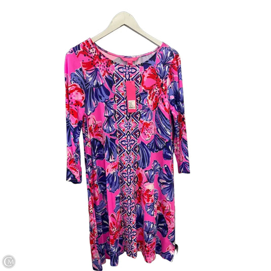 Dress Designer By Lilly Pulitzer In Pink & Purple, Size: L