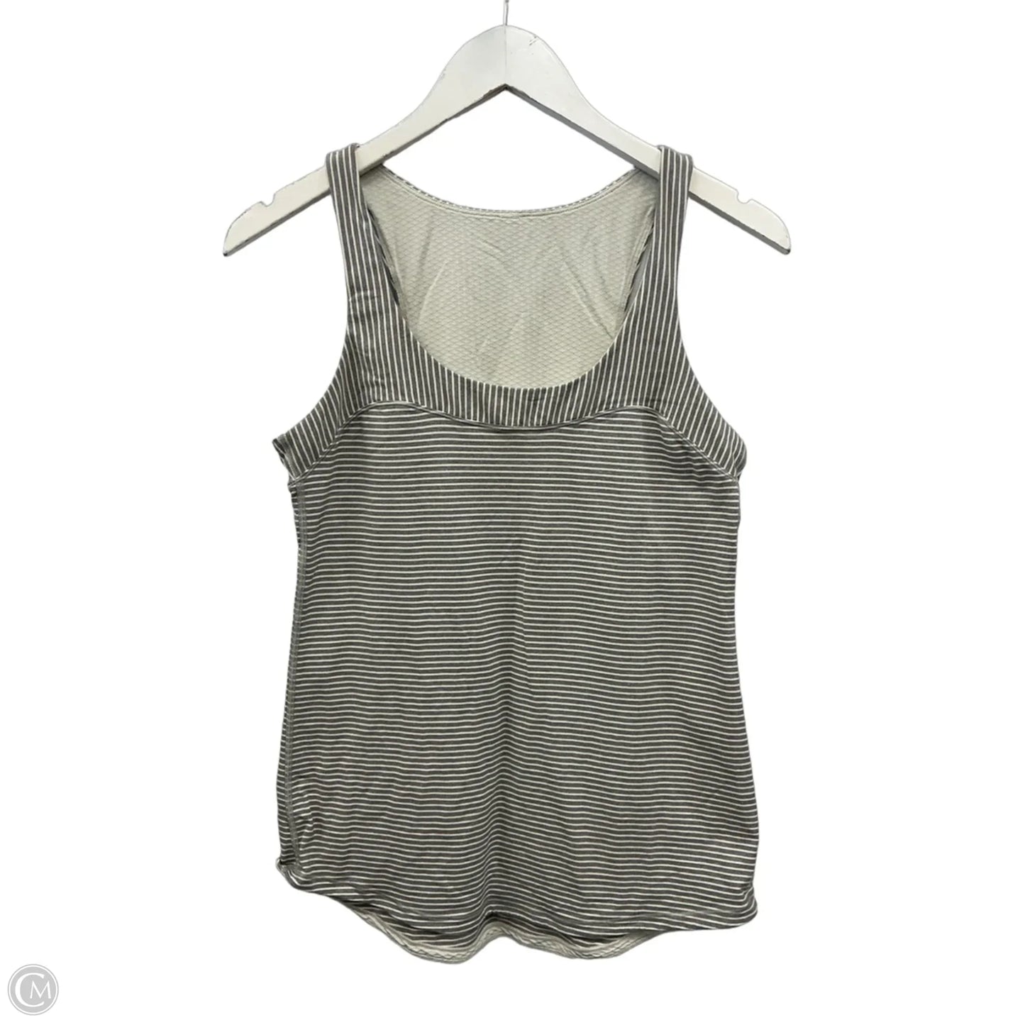 Athletic Tank Top By Lululemon In Grey & White, Size: S
