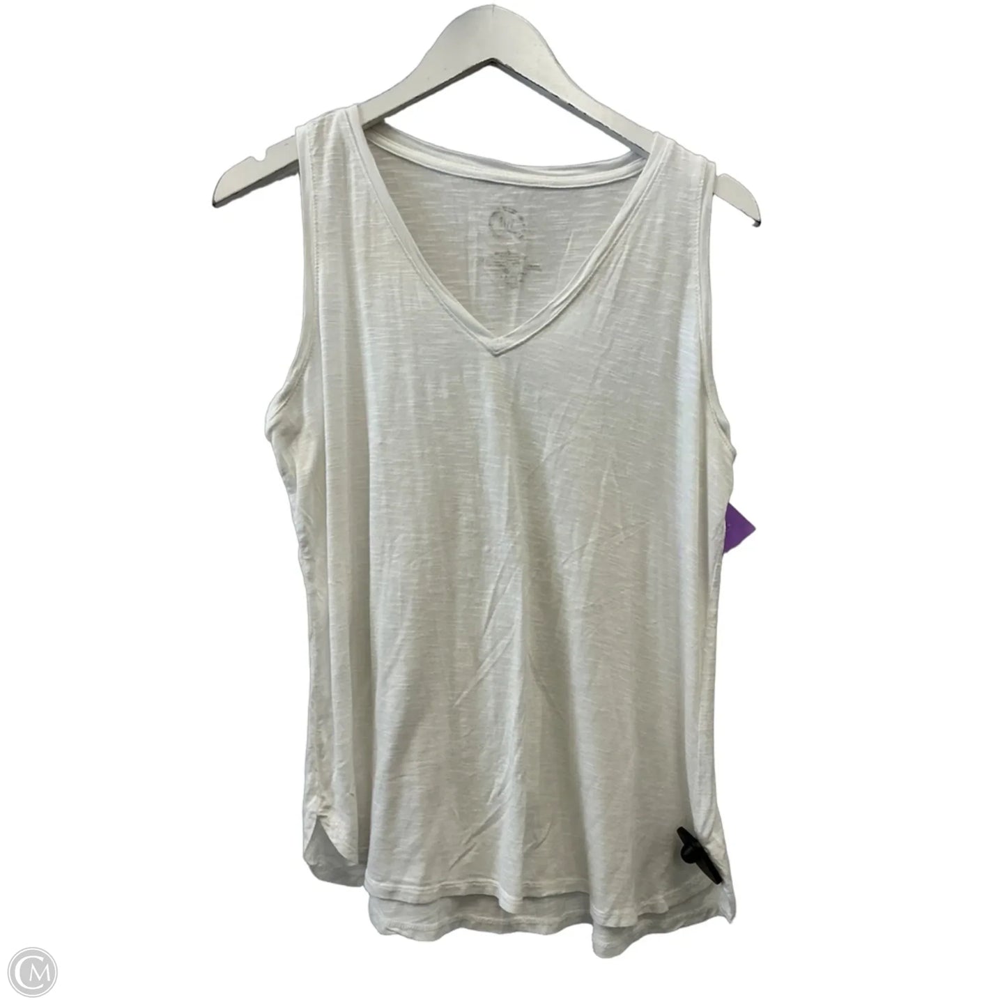 Top Sleeveless By Maurices In White, Size: L