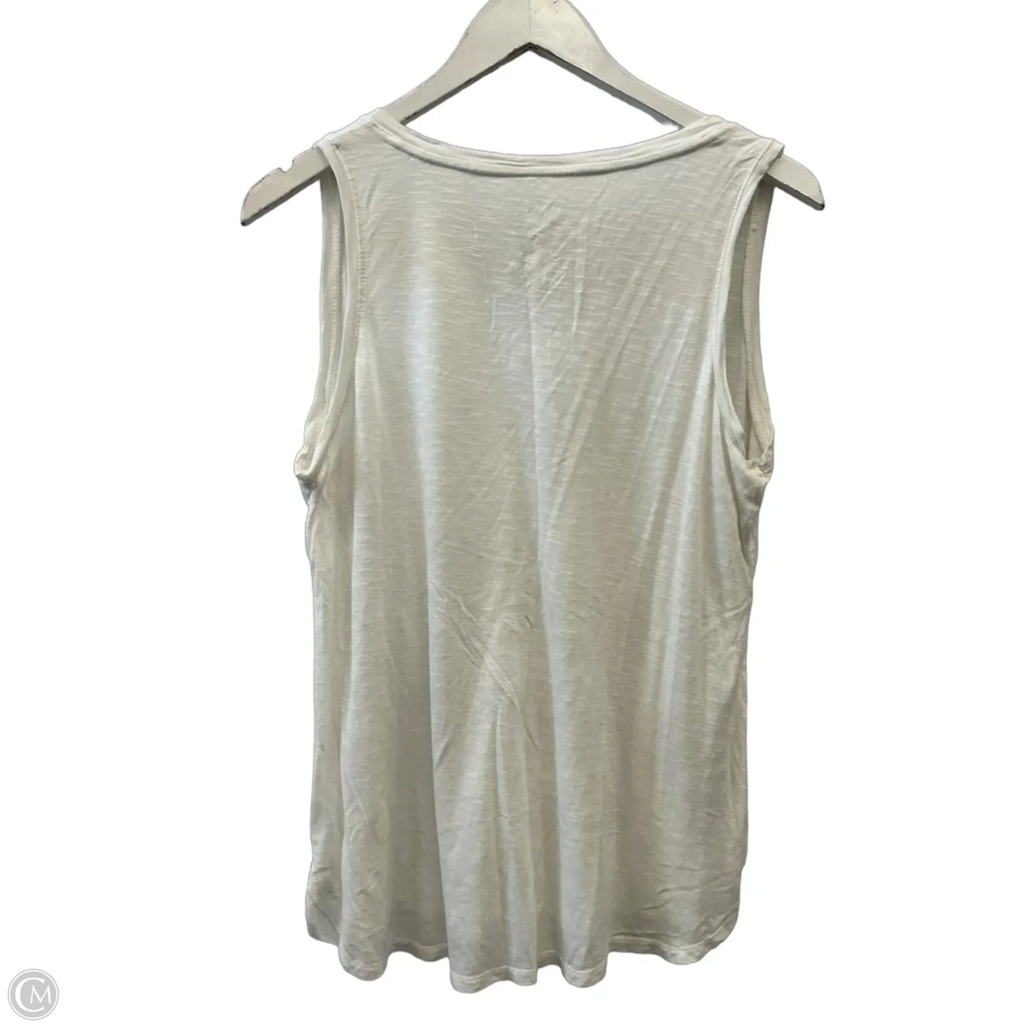 Top Sleeveless By Maurices In White, Size: L