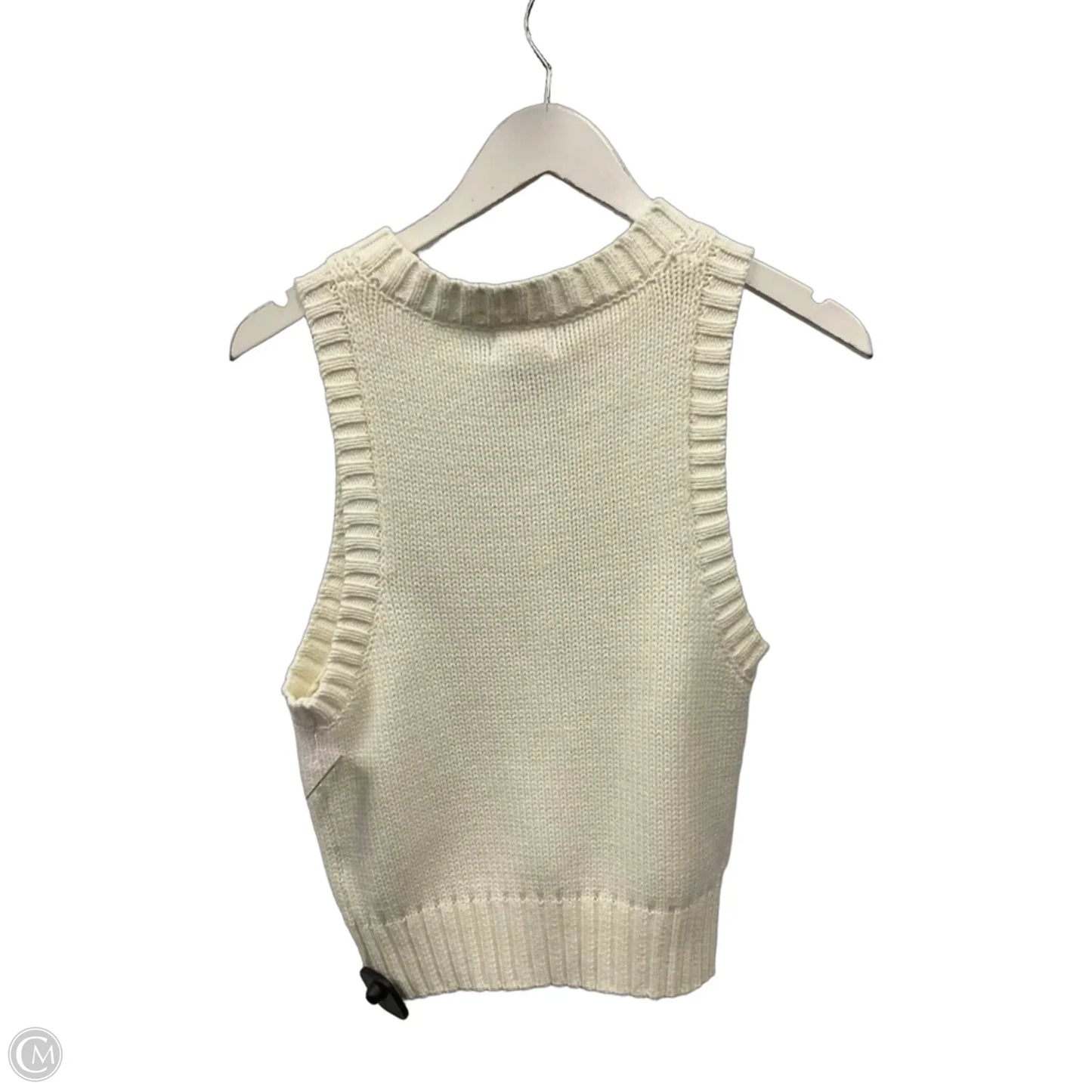 Top Sleeveless By Clothes Mentor In Cream, Size: S