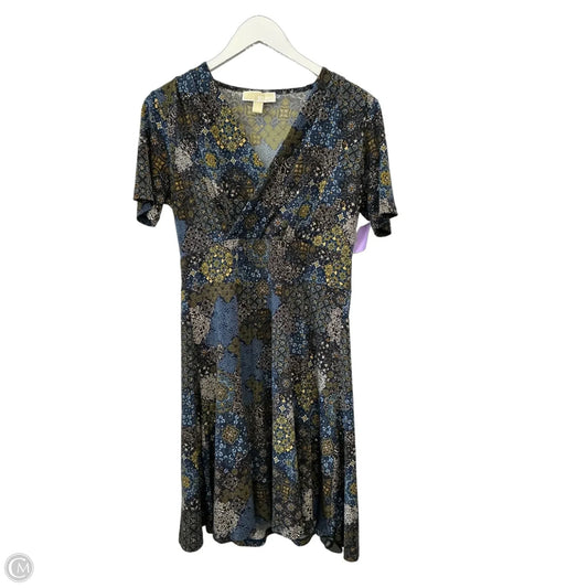 Dress Casual Midi By Michael By Michael Kors In Blue, Size: M