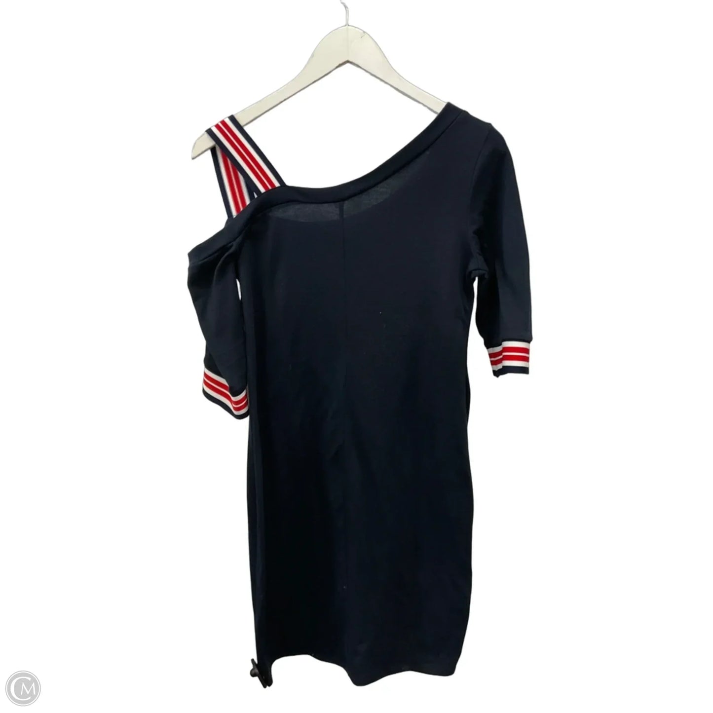 Dress Casual Midi By Venus In Blue Red & White, Size: M