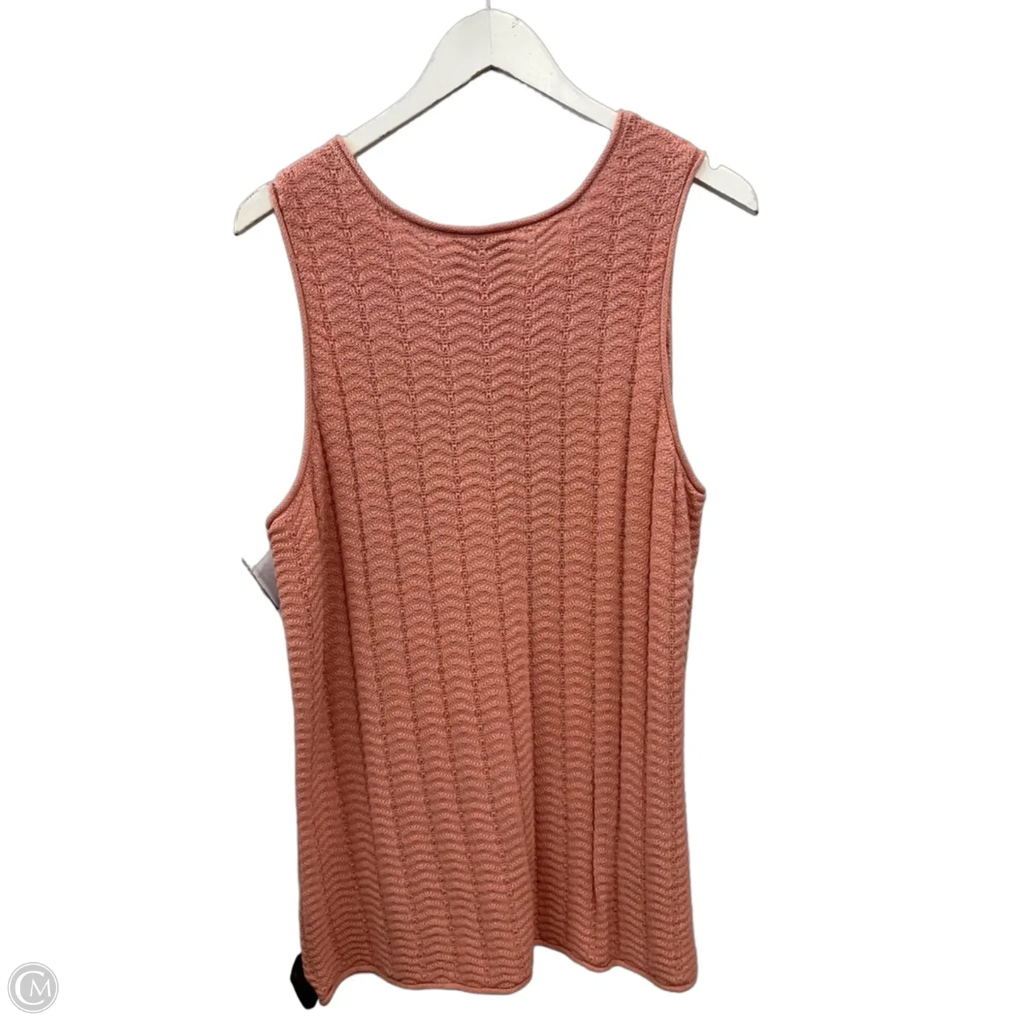 Top Sleeveless By Denim And Co Qvc In Peach, Size: 1x