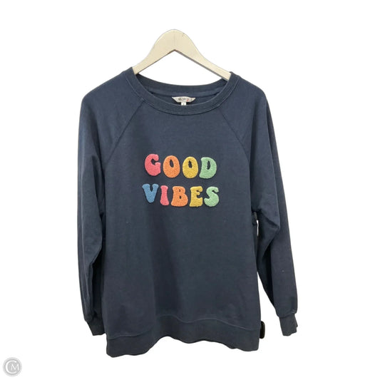 Sweatshirt Crewneck By Wildfox In Blue, Size: S