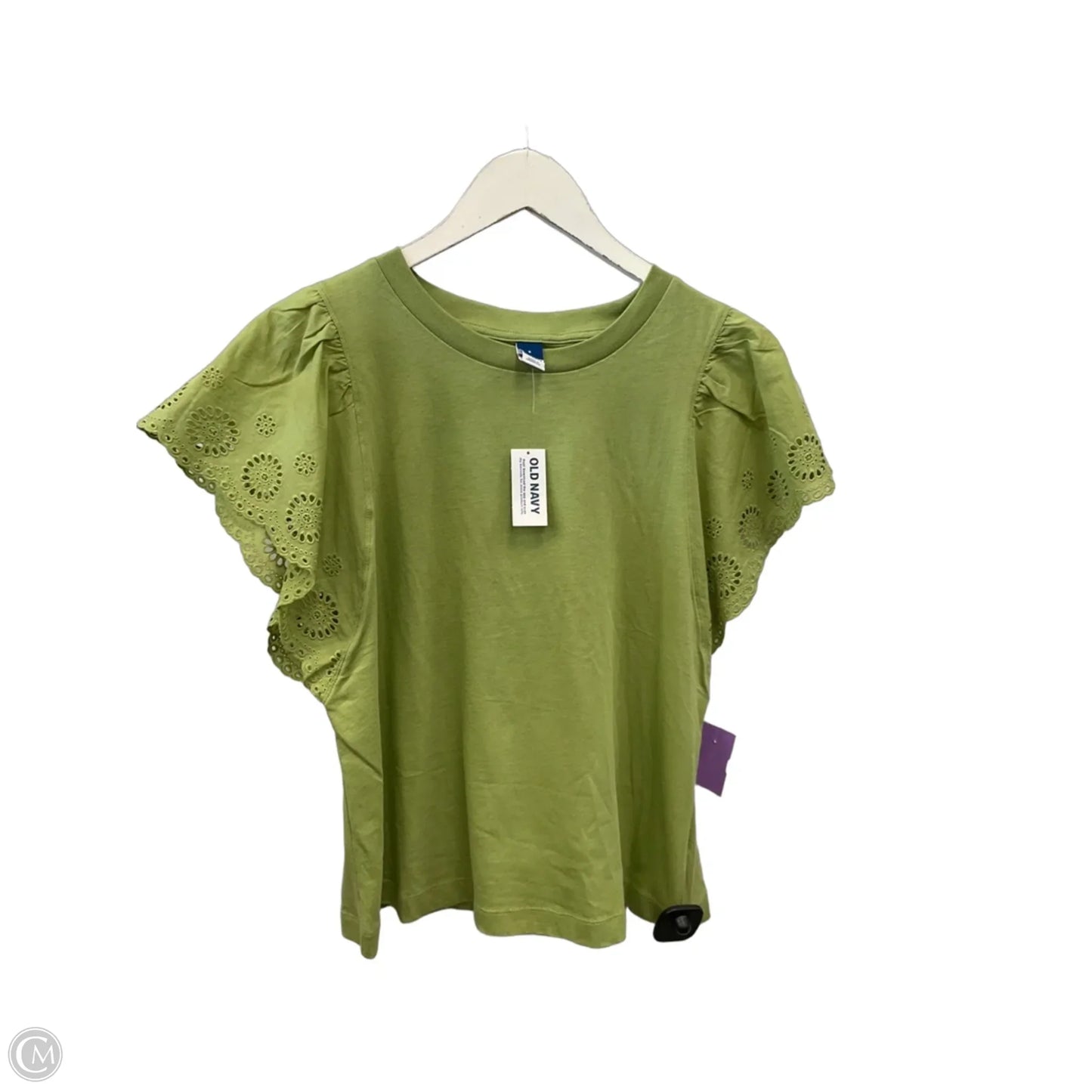 Top Short Sleeve By Old Navy In Green, Size: S