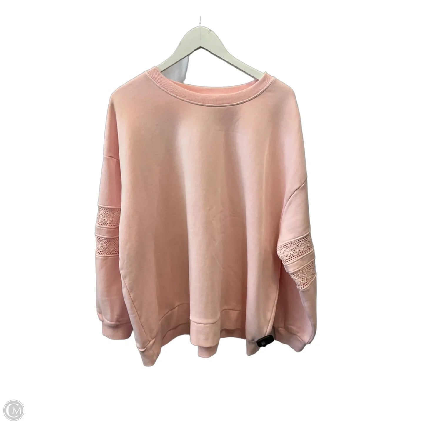 Sweatshirt Crewneck By C And C In Pink, Size: 2x