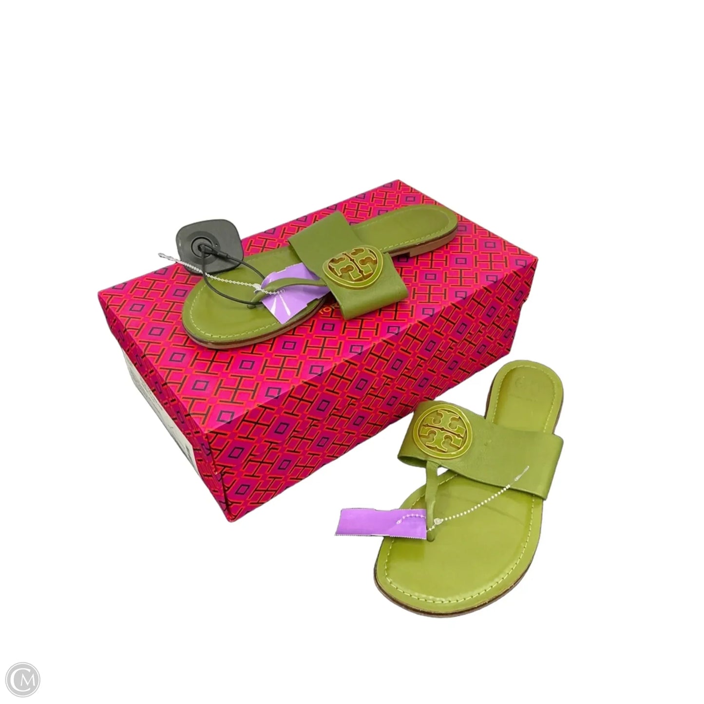 Sandals Designer By Tory Burch In Green, Size: 8