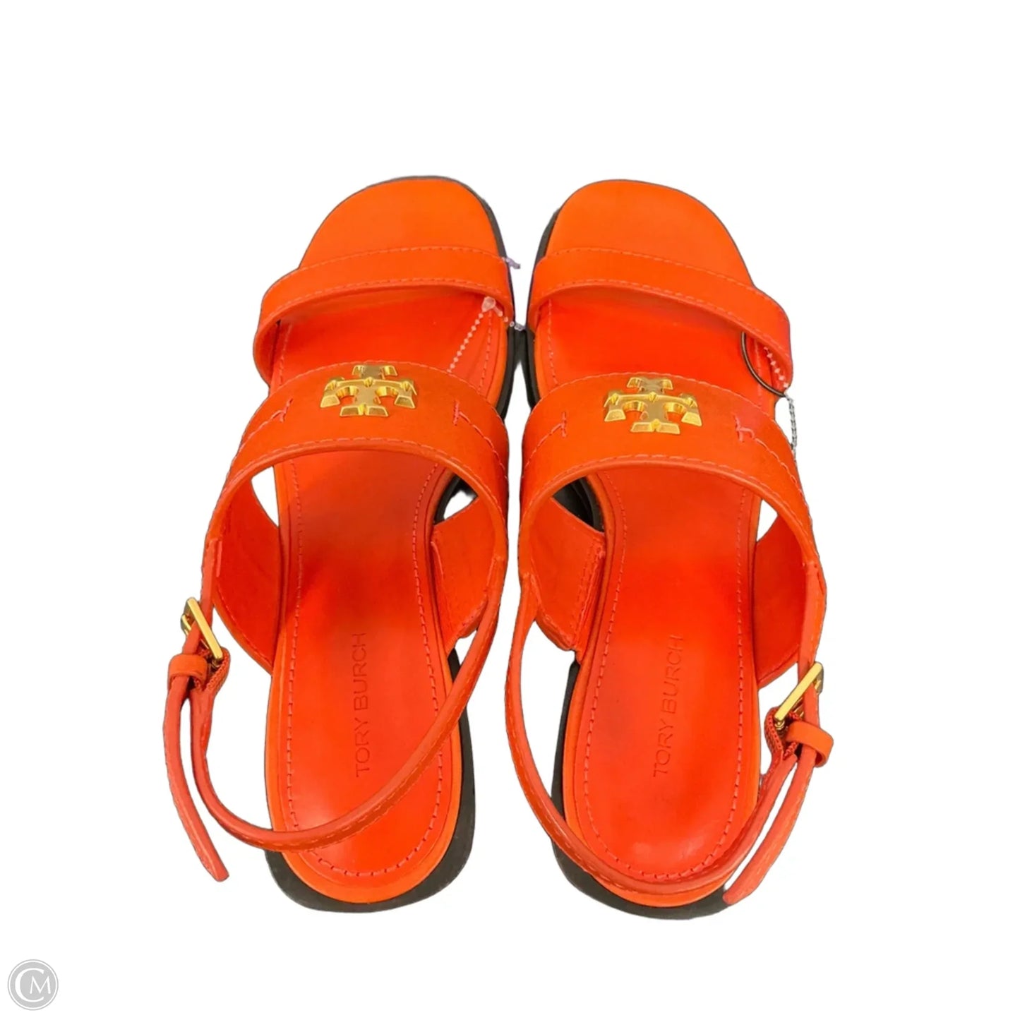 Sandals Designer By Tory Burch In Orange, Size: 8