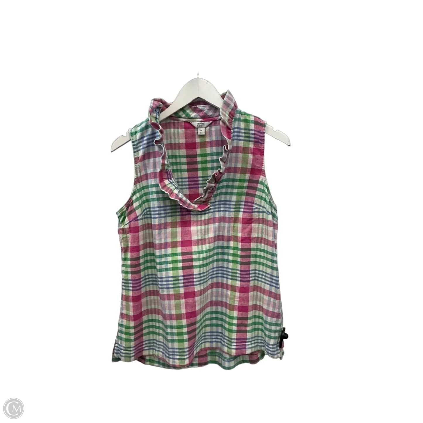 Top Sleeveless By Crown And Ivy In Pink, Size: M