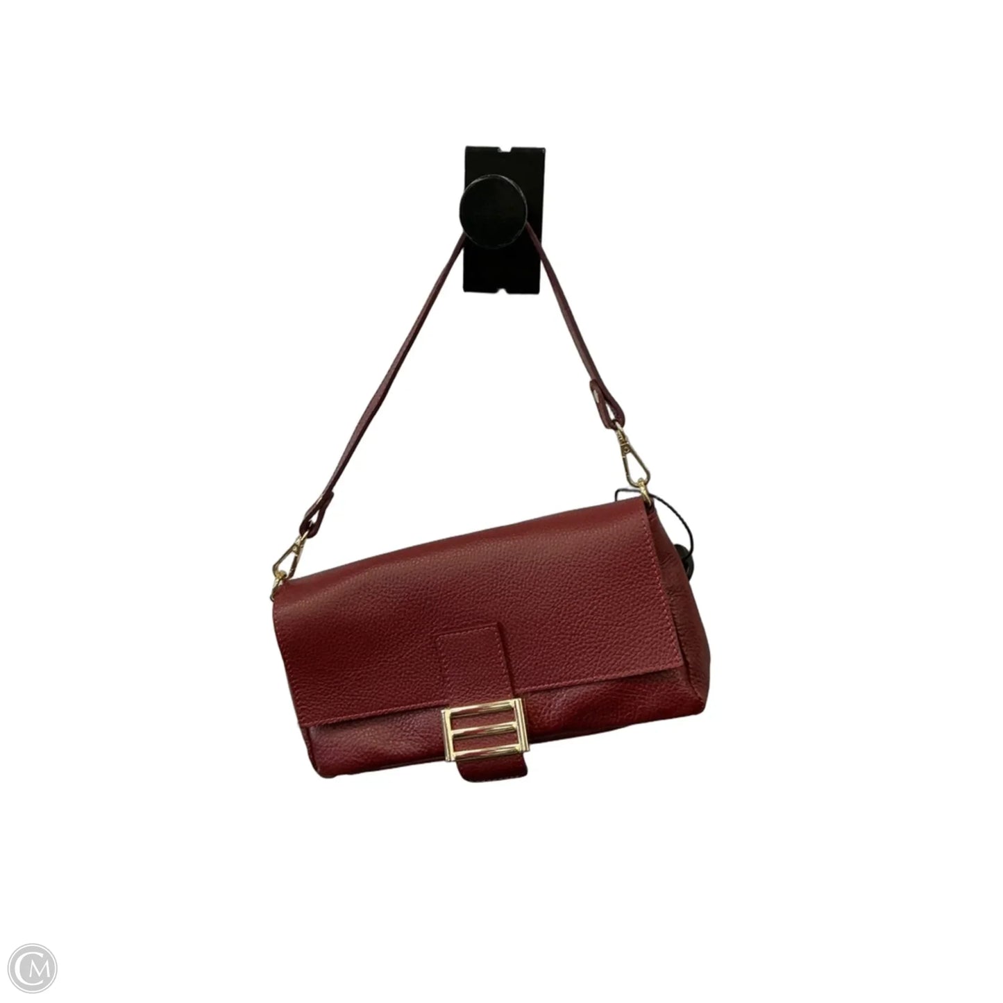 Crossbody Leather By Clothes Mentor, Size: Medium