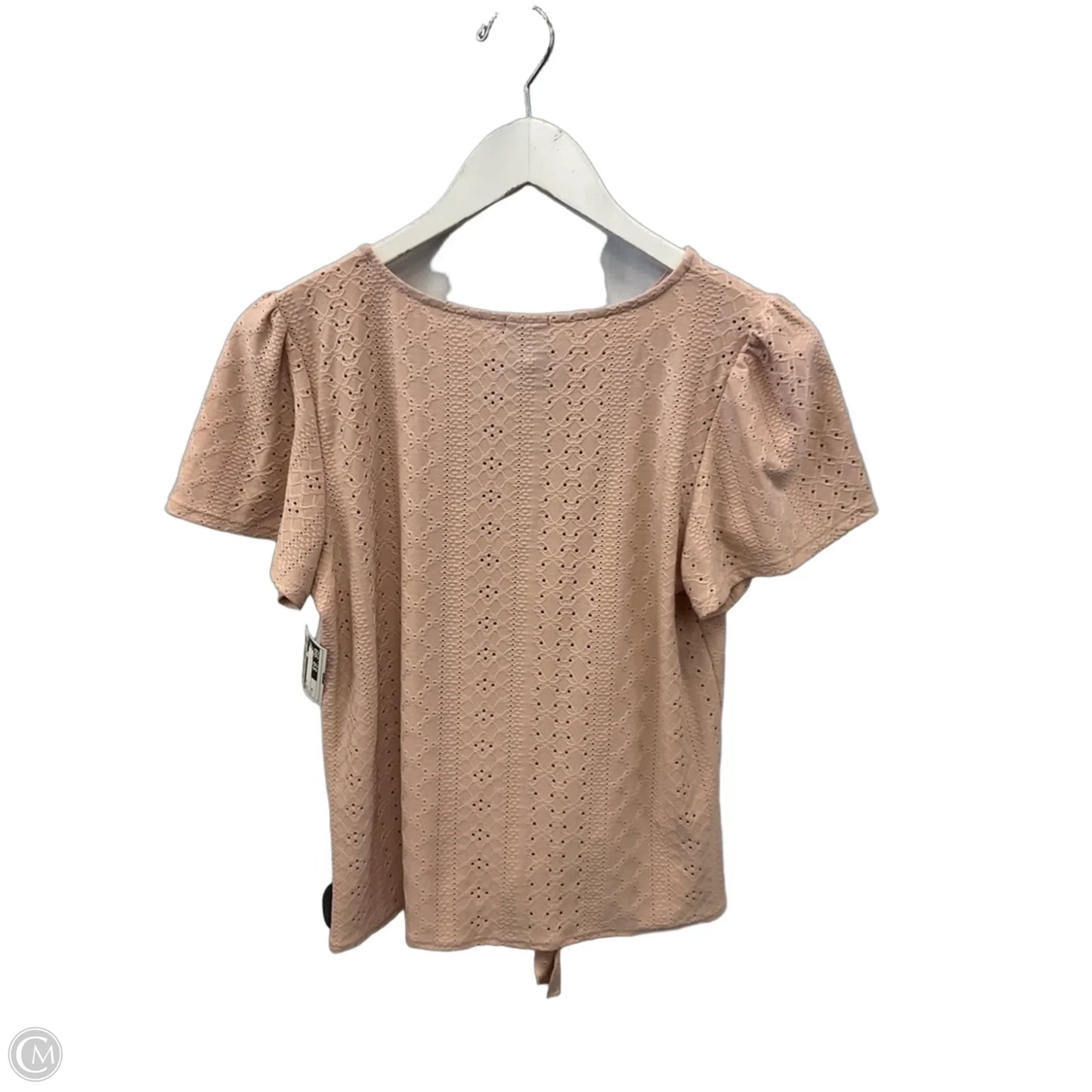 Top Short Sleeve By W5 In Pink, Size: M