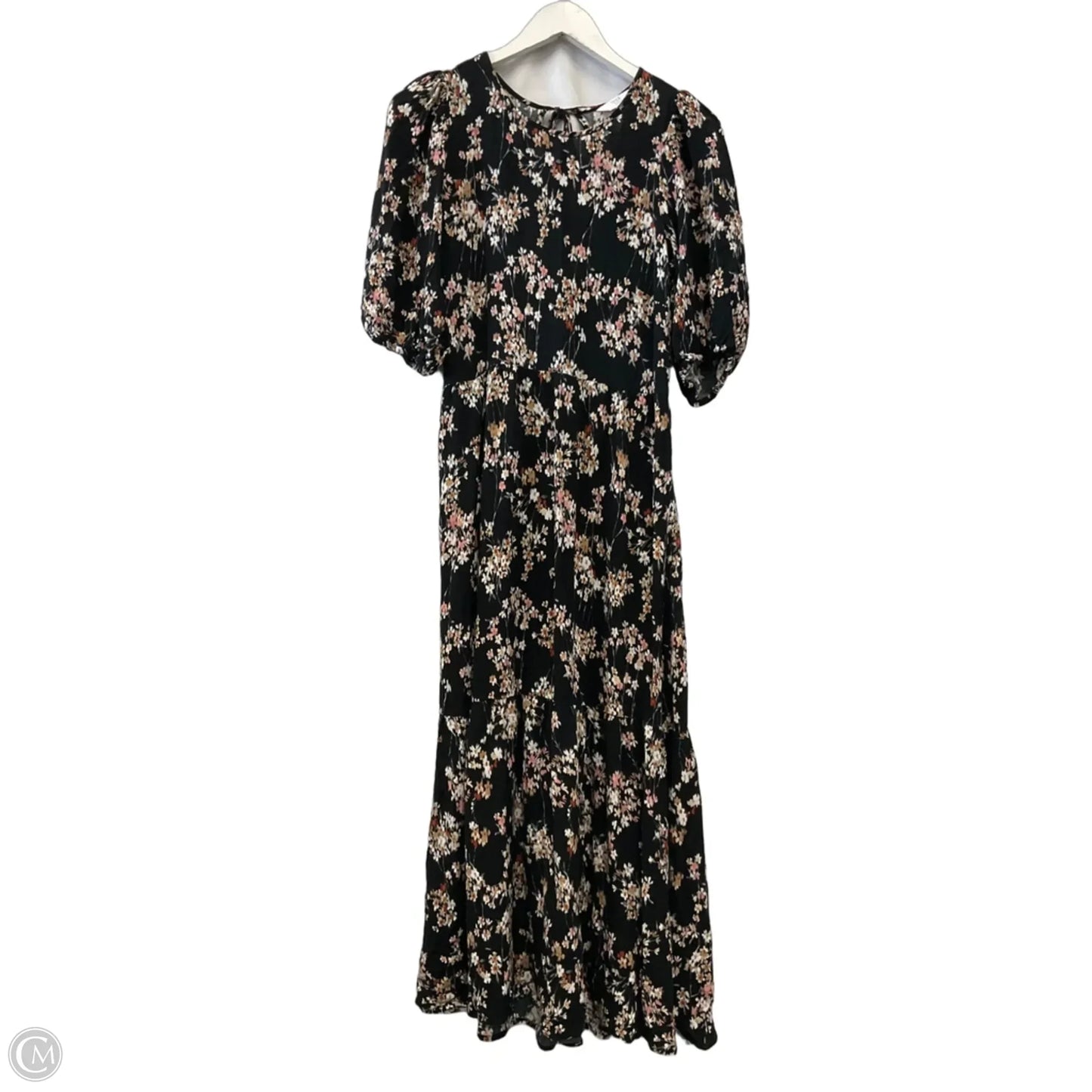 Dress Casual Midi By Time And Tru In Black, Size: S