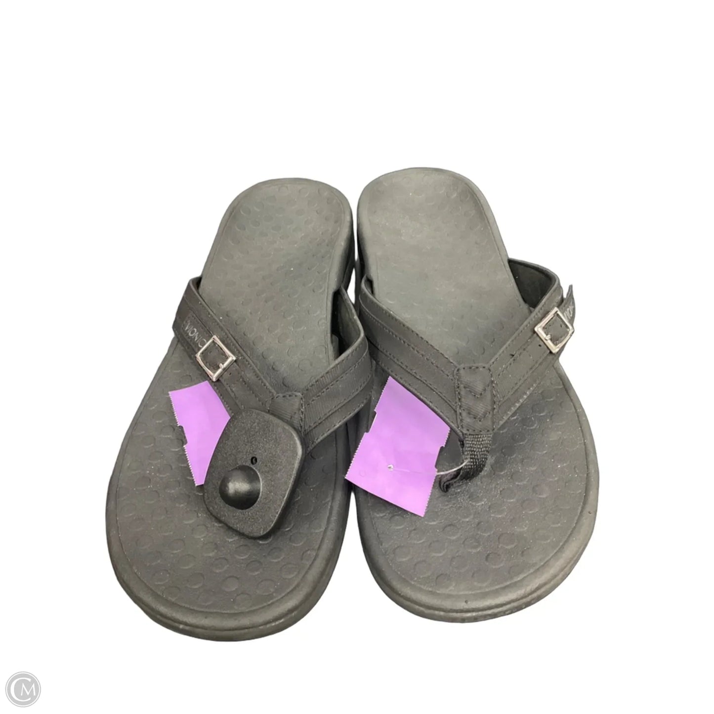 Sandals Flip Flops By Vionic In Black, Size: 10