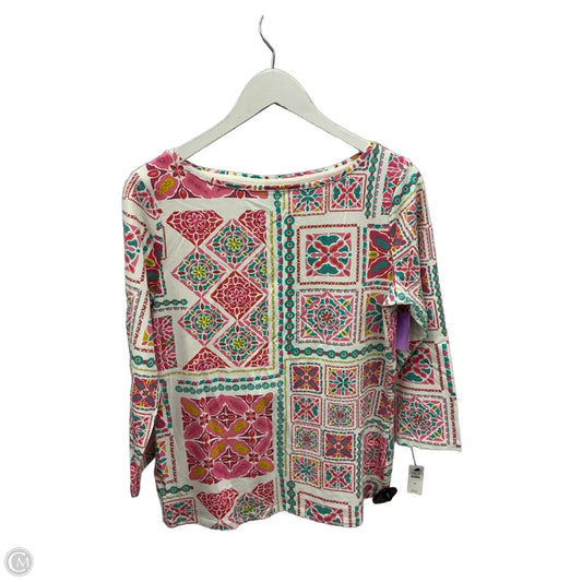 Top Long Sleeve By Talbots In Pink, Size: M