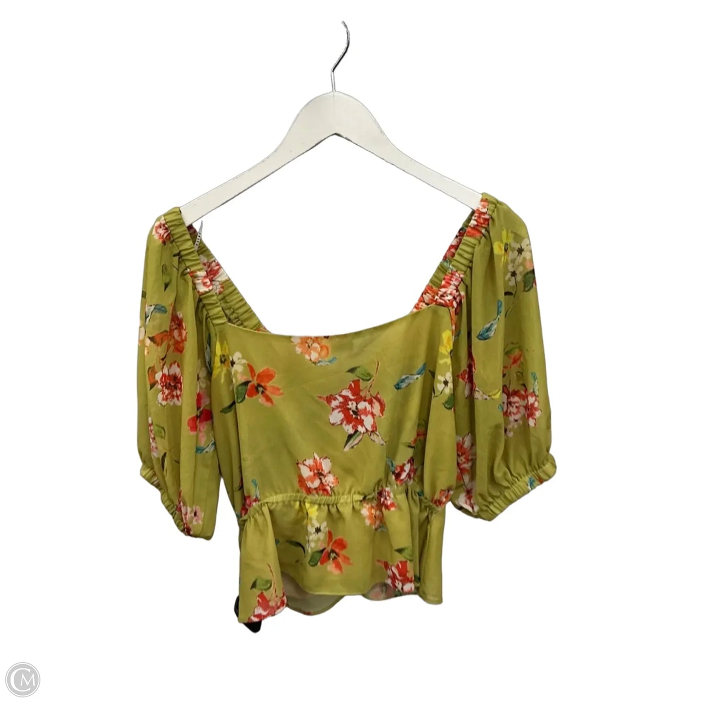 Top Short Sleeve By Clothes Mentor In Green, Size: M