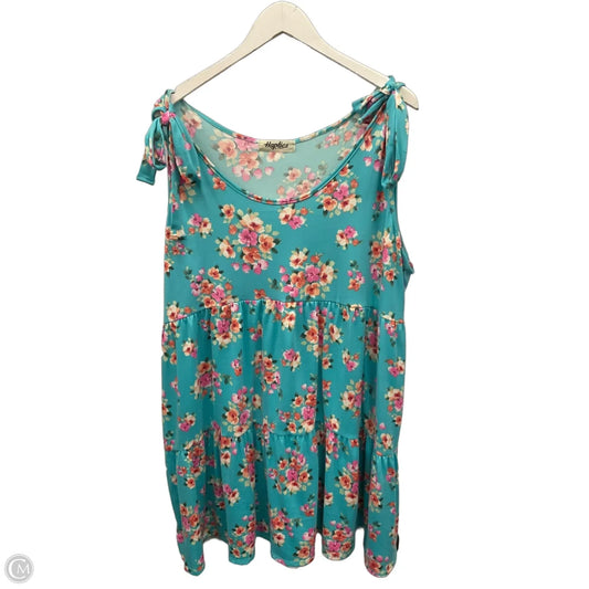 Tunic Sleeveless By Haptics In Blue, Size: 2x