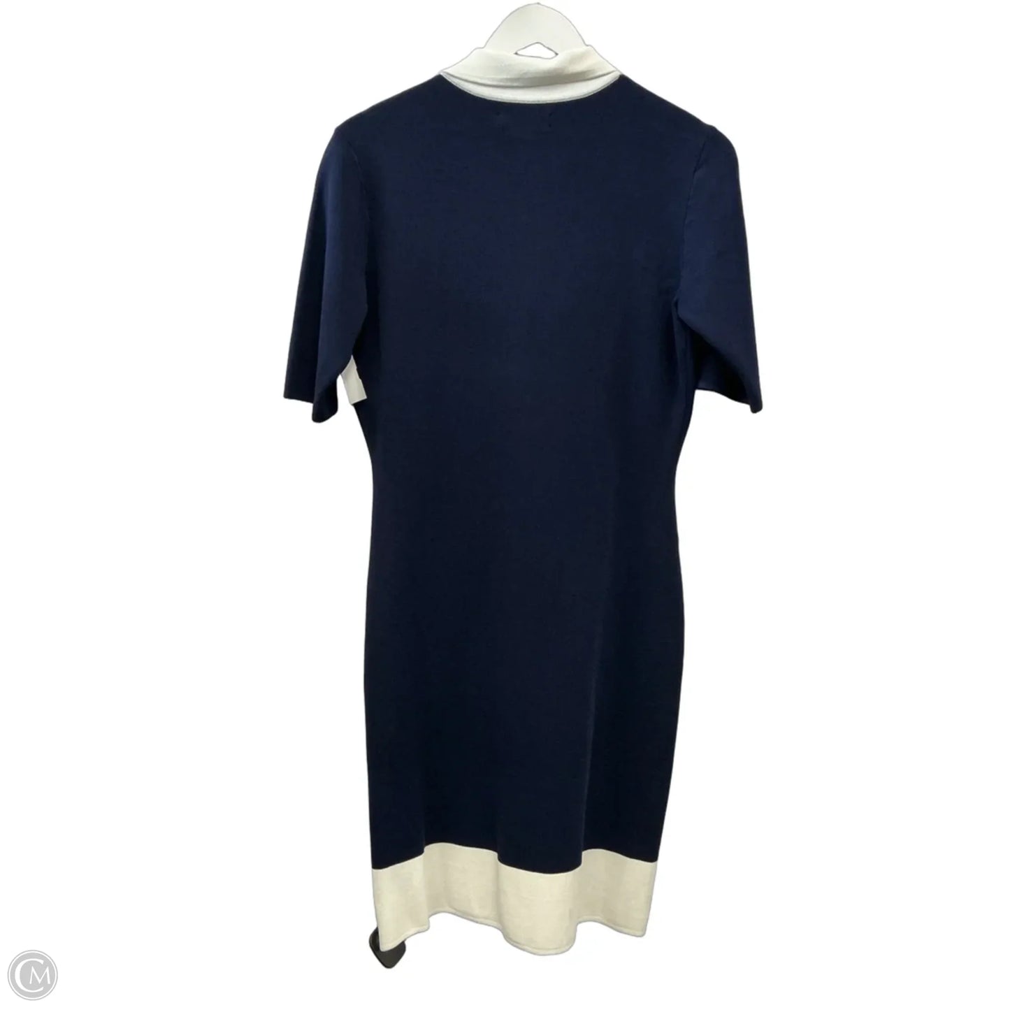 Dress Casual Midi By Lauren By Ralph Lauren In Navy, Size: M