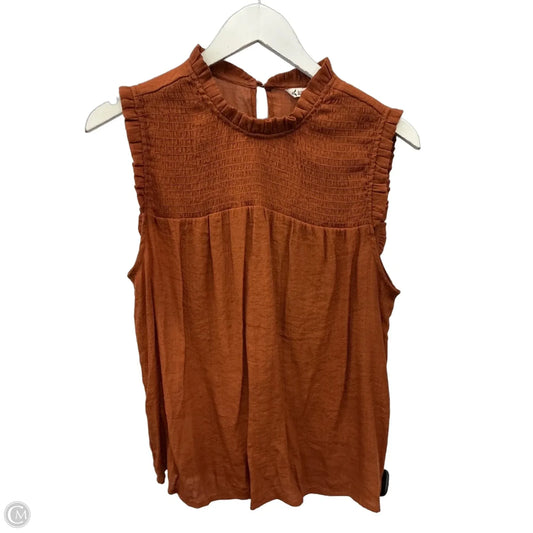 Top Sleeveless By Nanette By Nanette Lepore In Orange, Size: L