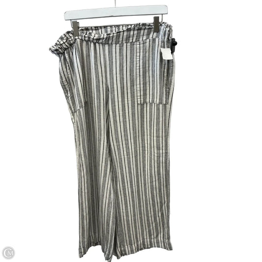 Pants Wide Leg By Time And Tru In Black & White, Size: 8