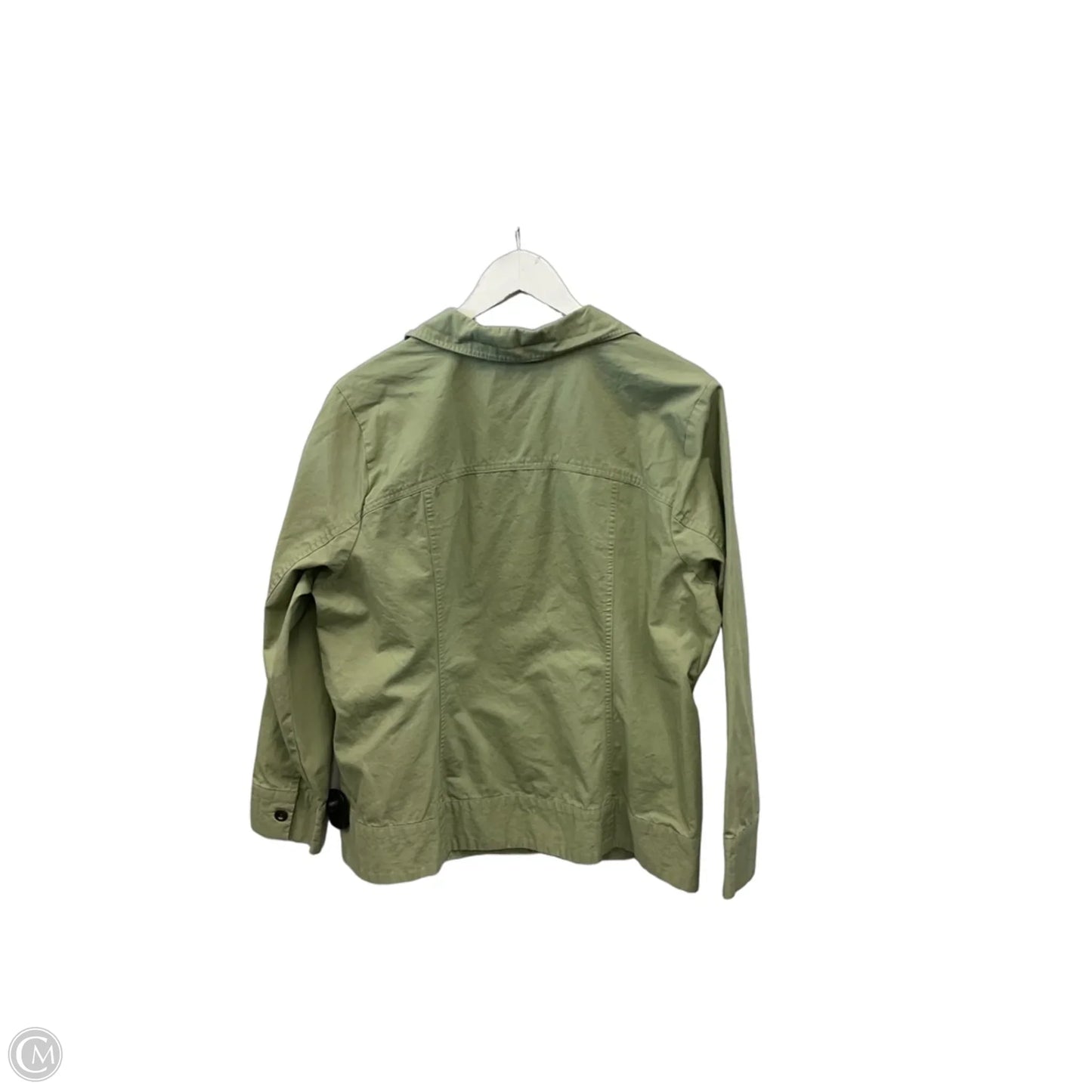 Jacket Denim By Cj Banks In Green Denim, Size: 1x