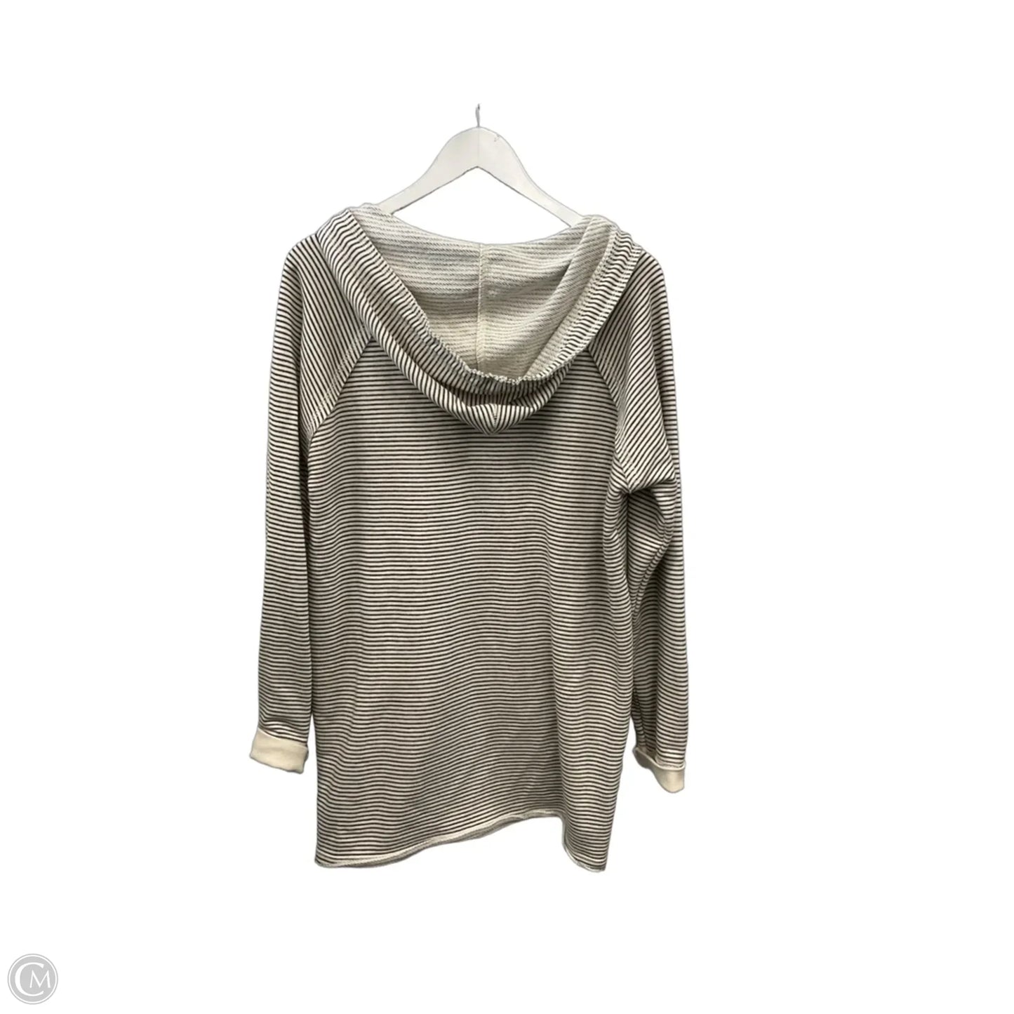 Sweatshirt Hoodie By Blue 84 In Grey & White, Size: Xl