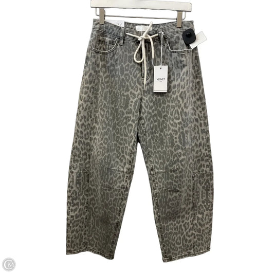 Jeans Wide Leg By Vervet In Grey, Size: 4