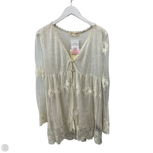 Cardigan By Areve In Cream, Size: L