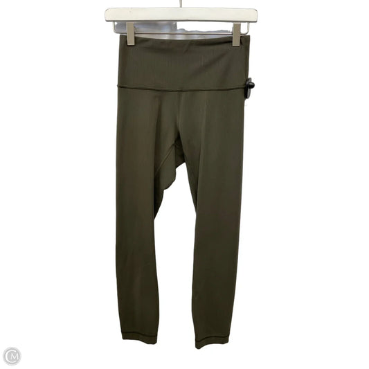 Athletic Leggings By Lululemon In Green, Size: S