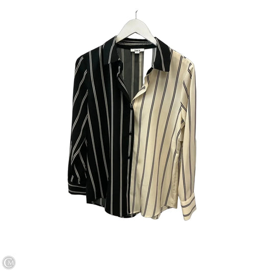 Top Long Sleeve By Bar Iii In Striped Pattern, Size: S