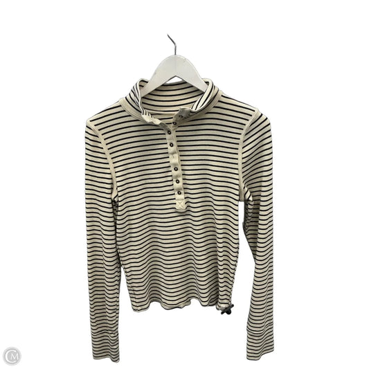 Top Long Sleeve By We The Free In Black & White, Size: L