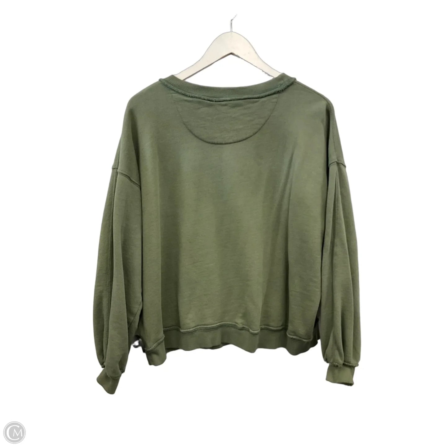 Sweatshirt Crewneck By Clothes Mentor In Green, Size: Xs