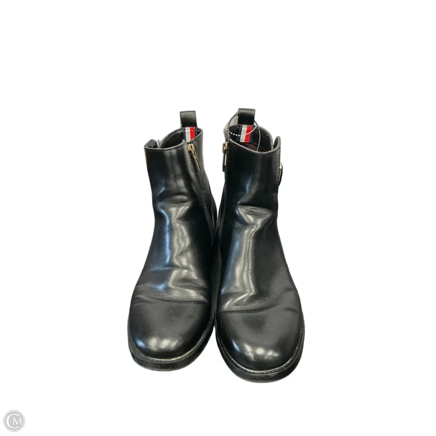 Boots Ankle Flats By Tommy Hilfiger In Black, Size: 8.5
