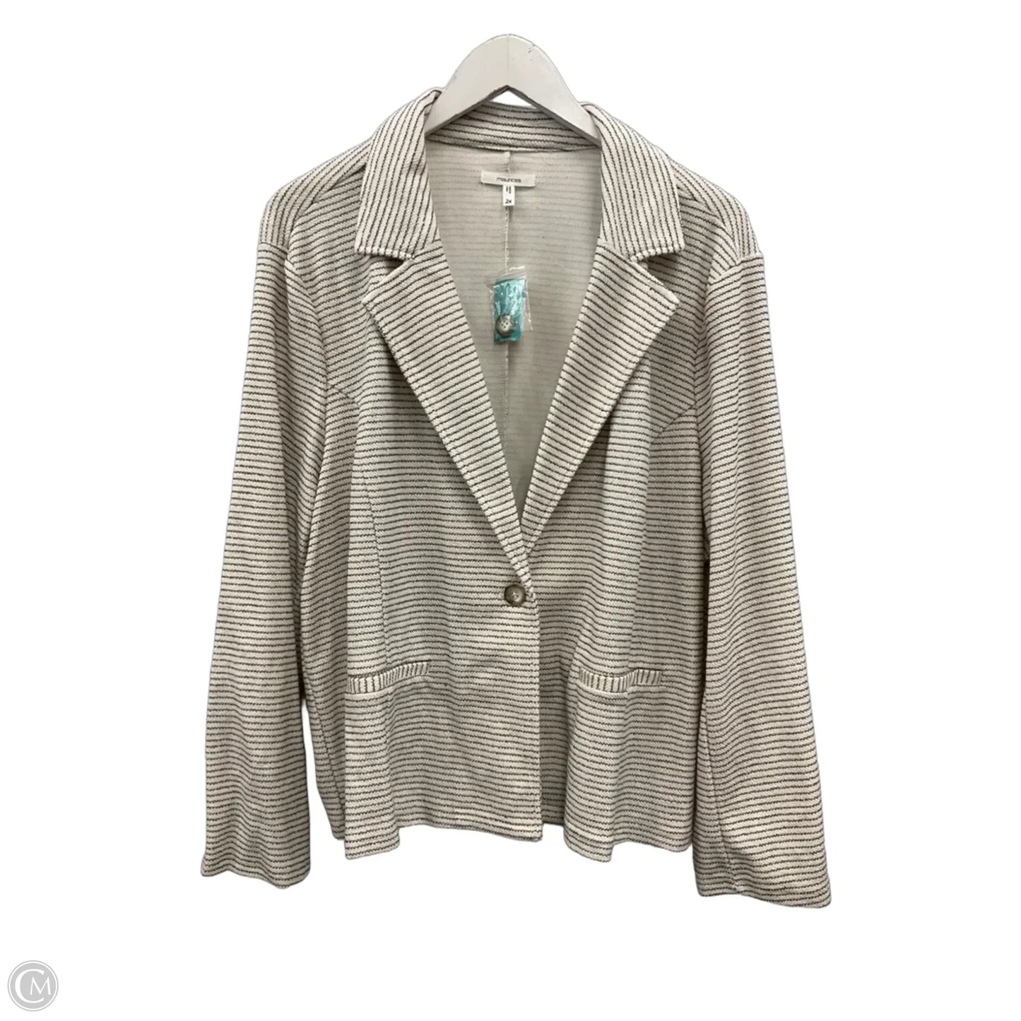 Blazer By Maurices In Cream, Size: 2x