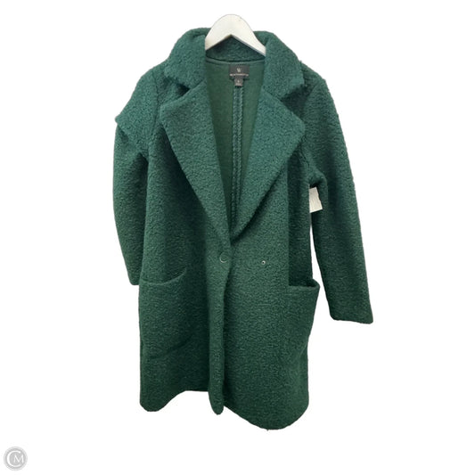 Coat Faux Fur & Sherpa By Worthington In Green, Size: S